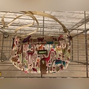 Lily Bloom Giraffe Print Crossbody Bag Purse